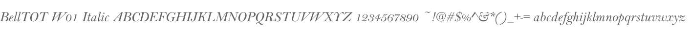 BellTOT W01 Italic