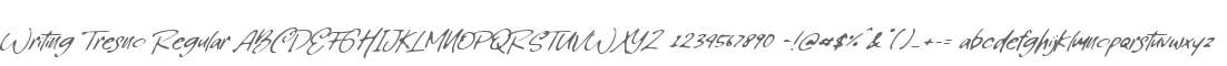 Writing Tresno Regular