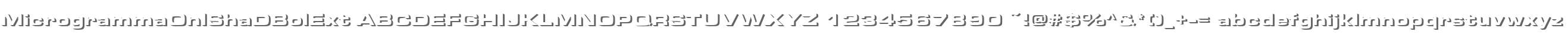 MicrogrammaOnlShaDBolExt