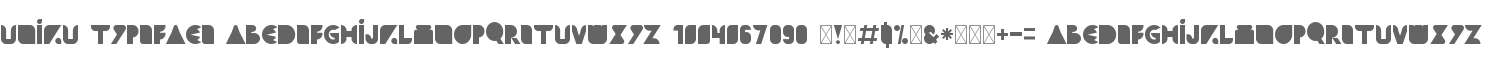 UNIKU TYPEFACE