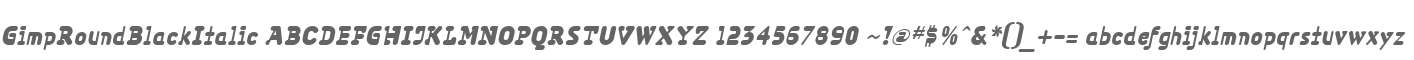 GimpRoundBlackItalic