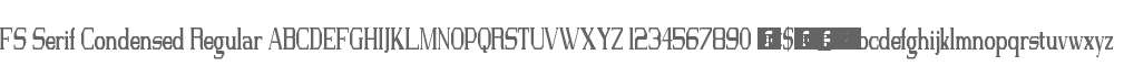 FS Serif Condensed Regular