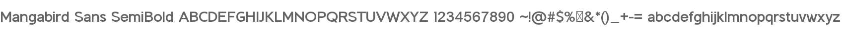 Mangabird Sans SemBd