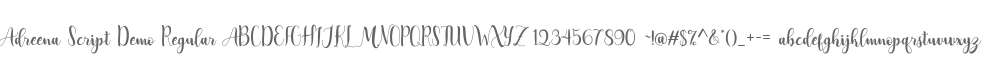 Adreena Script Demo Regular