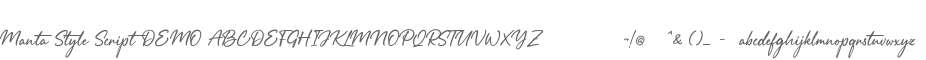 Manta Style Script DEMO