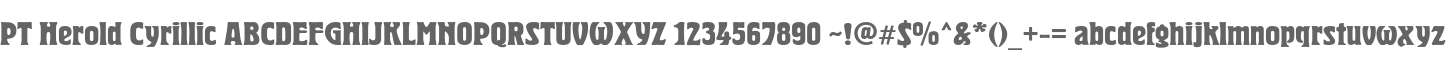 PT Herold Cyrillic