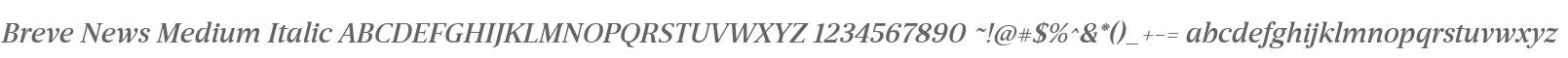 BreveNews-MediumItalic