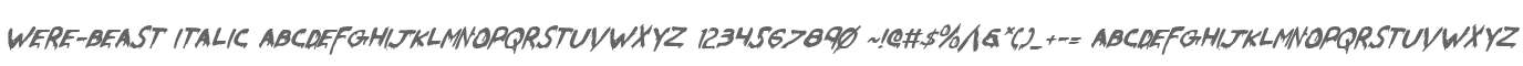 Were-Beast Italic