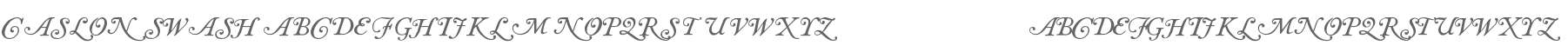 Caslon swash