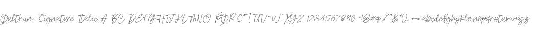 Qulthum Signature