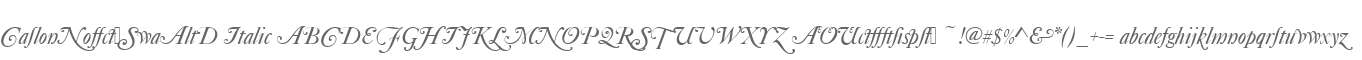 CaslonNo540SwaAltD Italic
