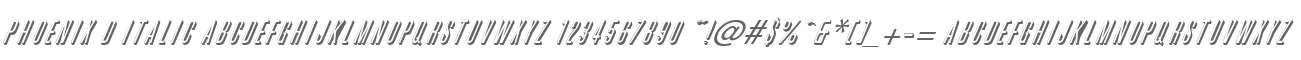 Phoenix D Italic