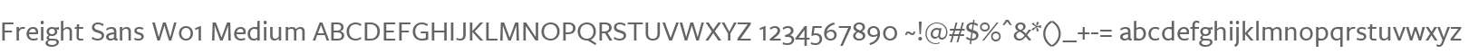 Freight Sans W01 Medium