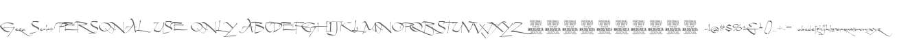 Geza Script PERSONAL USE ONLY