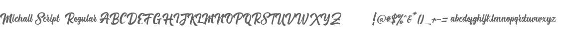 Michail Script  Regular