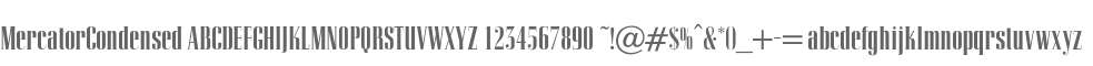 MercatorCondensed