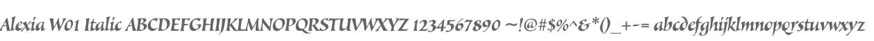 Alexia W01 Italic