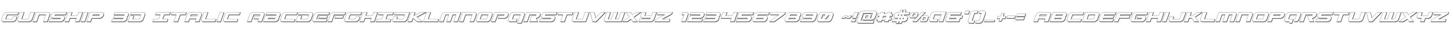 Gunship 3D Italic
