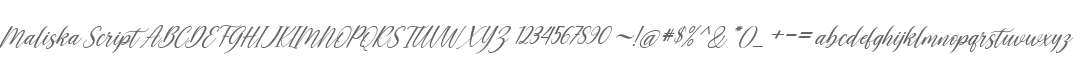 Maliska Script