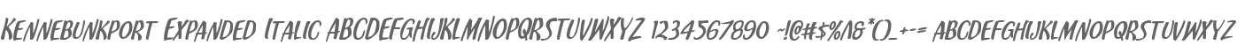 Kennebunkport Expanded Italic