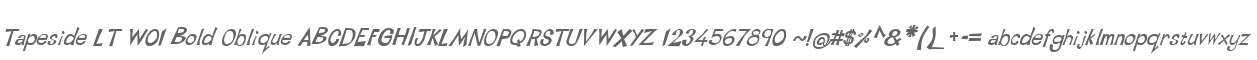 Tapeside LT W01 Bold Oblique