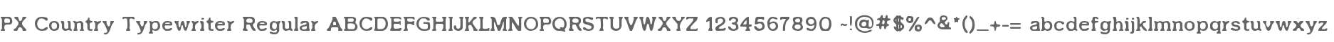 PX Country Typewriter