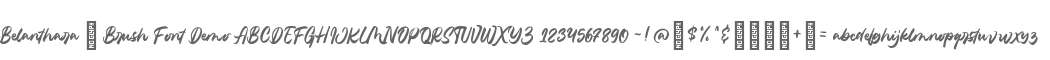 Belanthara - Brush Font Demo