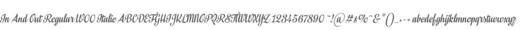 In And Out Regular W00 Italic