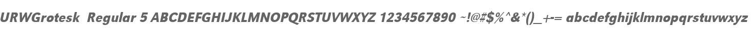 URWGrotesk  Regular 5
