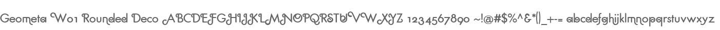 Geometa W01 Rounded Deco