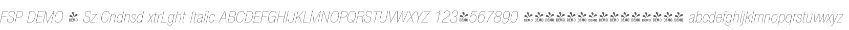 FSP DEMO - Sz Cndnsd xtrLght