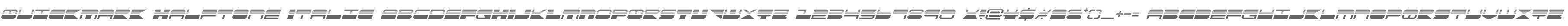 QuickMark Halftone Italic