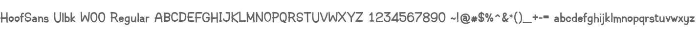 HoofSans Ulbk W00 Regular