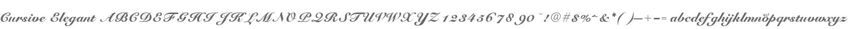 Cursive Elegant