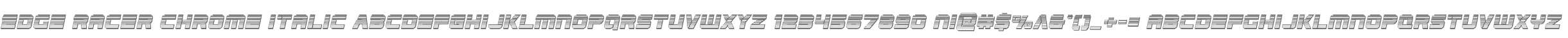 Edge Racer Chrome Italic