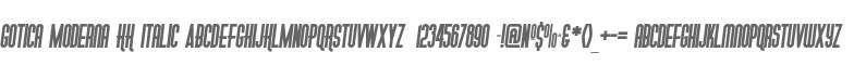 Gotica Moderna KK Italic