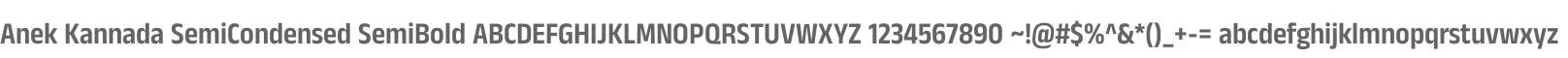 Anek Kannada SemiCondensed SemiBold