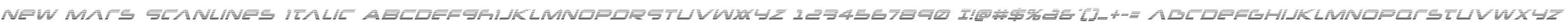 New Mars Scanlines Italic