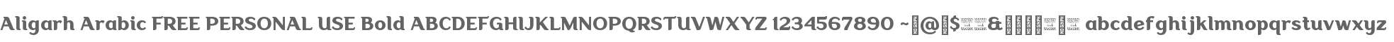 Aligarh Arabic FREE PERSONAL USE Bd
