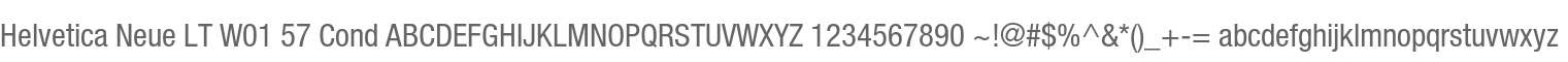 Helvetica Neue LT W01 57 Cond