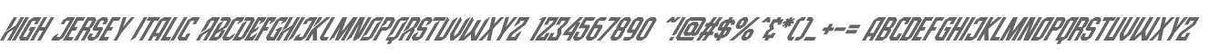 High Jersey Italic
