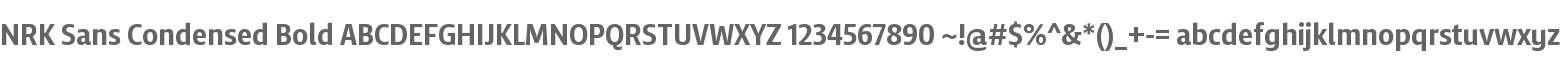 NRK Sans Condensed