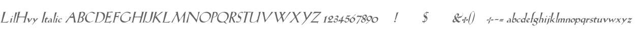 LilHvy Italic