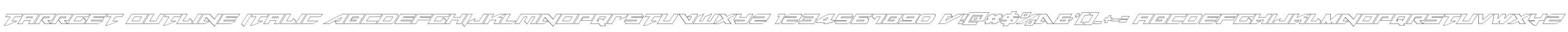 Tarrget Outline Italic