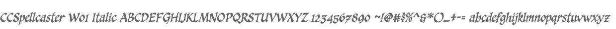 CCSpellcaster W01 Italic