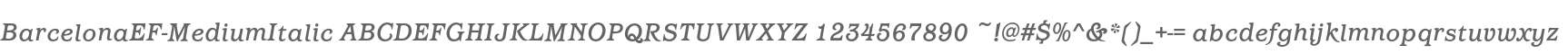 BarcelonaEF-MediumItalic