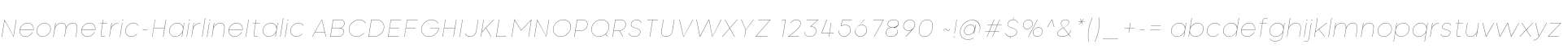 Neometric-HairlineItalic