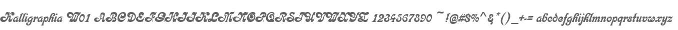 Kalligraphia W01