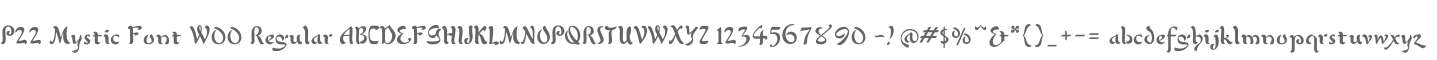 P22 Mystic Font W00 Regular