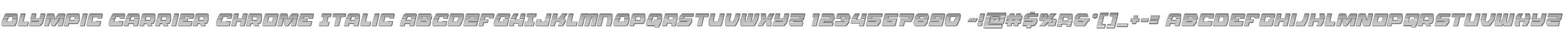 Olympic Carrier Chrome Italic